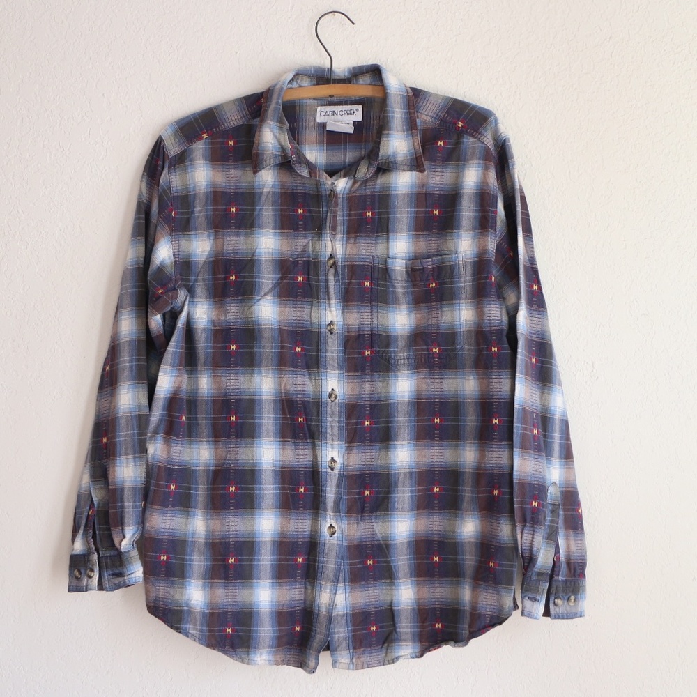 Cabin Creek button up flannel shirt